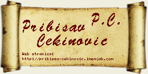 Pribisav Cekinović vizit kartica